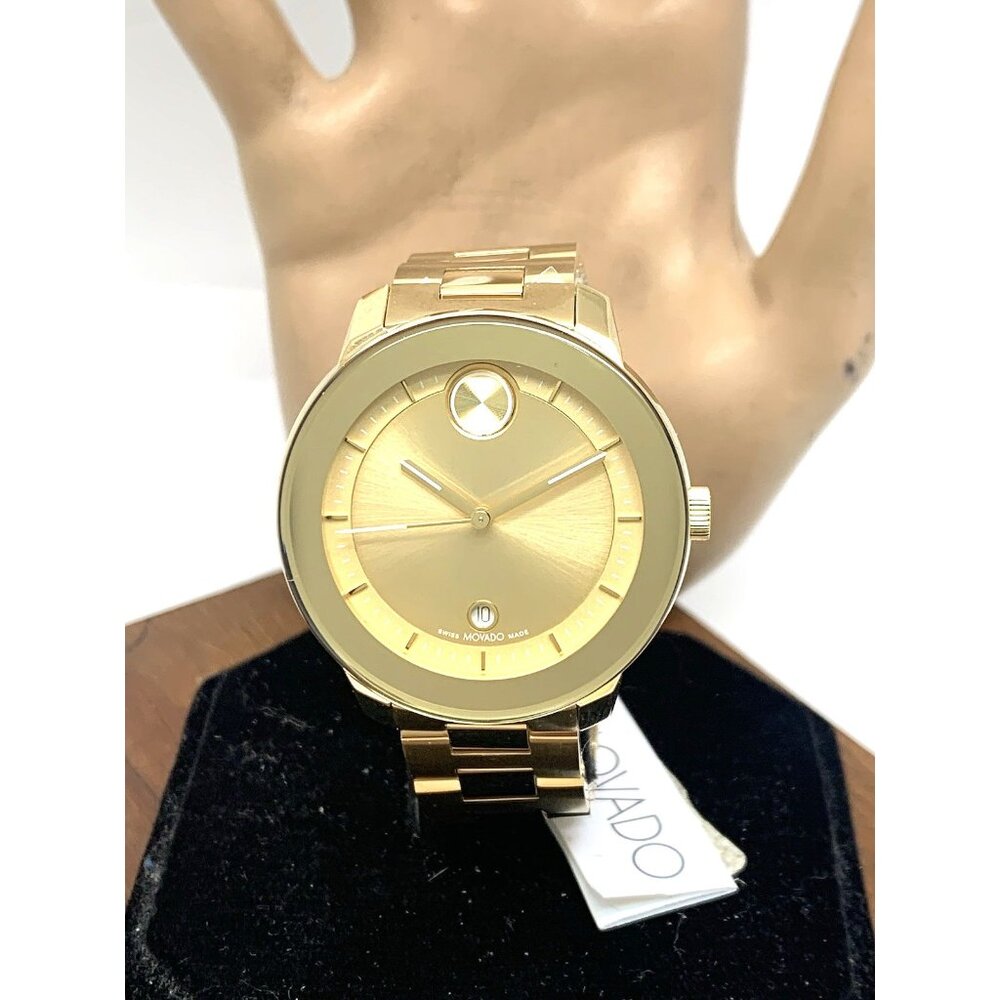 Movado Women's Watch 3600871 Bold Swiss Quartz Gold Dial Stainless Steel 38mm